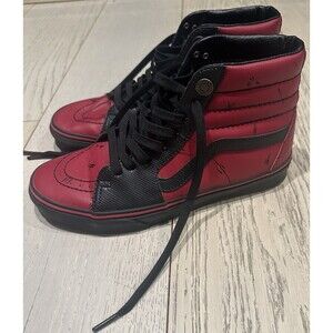 Vans x Marvel SK8-Hi Deadpool Black Red Limited Edition Sneakers Unisex M7/W8.5